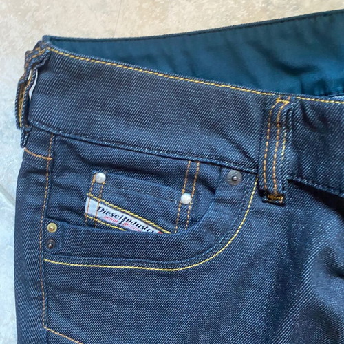 Diesel Y2k Low Rise Flare Jeans Like New, Blue and Black