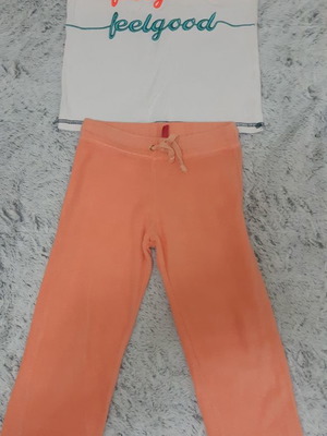 Παιδικό σετ για κορίτσι 5-6 ετών, μπλούζα Mackays 95% cotton, φόρμα Sugarfree 80% cotton εξαιρετική κατάσταση