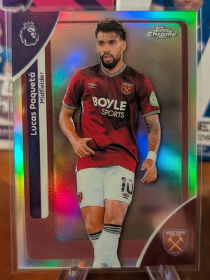 2025-26 Topps Chrome Premier League Lucas Paqueta Refractor card like new