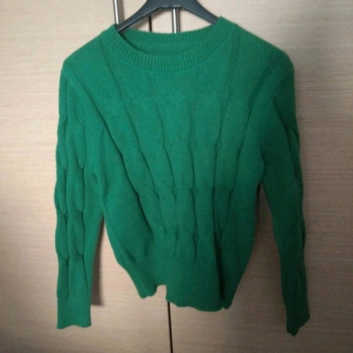 Achilleas Accessories knitted sweater new, green, size M-L