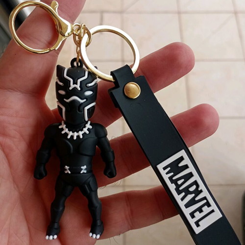 Black Panther Marvel keychain like new