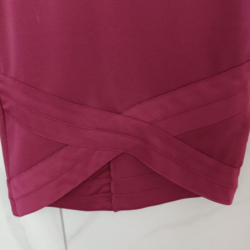 H&M Divided fitted mini dress, deep burgundy