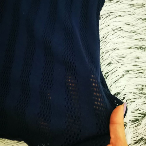 Lussile women's blue knitted dress like new with side slits