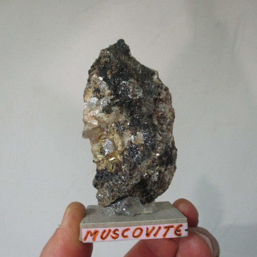 Muscovite Magnetite mineral new, rare Greek Milos