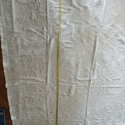 Handmade quilt 200x200 like new, white