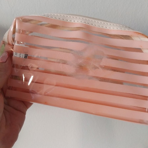 Verde toiletry bags, beige and pink, set of two