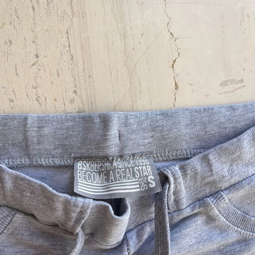Bershka flared sweatpants gray like new