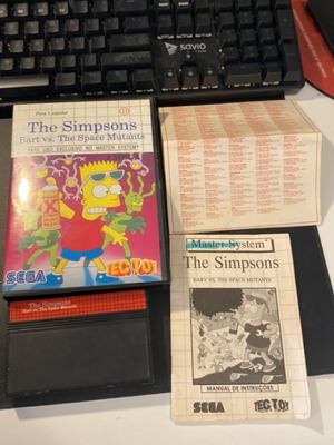 The Simpsons Bart vs The Space Mutants Sega Master System παιχνίδι μεταχειρισμένο, κομπλέ
