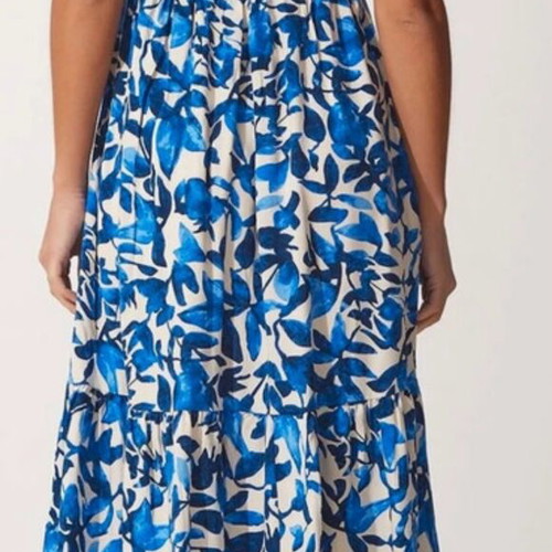 Floral dress Trendyol size M like new, blue