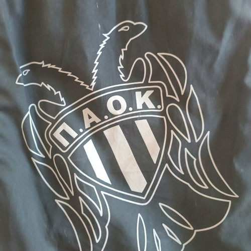 Paok Fc backpack like new, black with expansion zipper