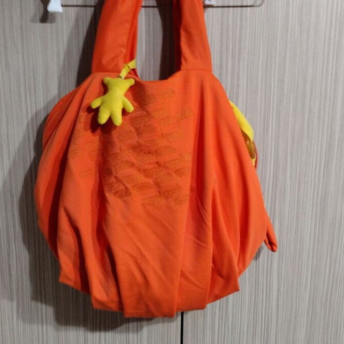 Folli Follie oversized shoulder bag used, yellow and orange