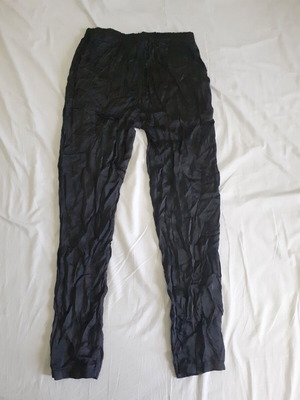 Lynne White satin women's pants used, black, size 38