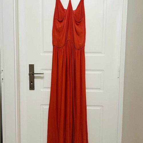 Zara orange maxi dress like new