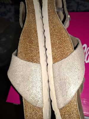 Παπούτσια Birkenstock πέδιλα μέγεθος 38 μεταχειρισμένα, μπεζ