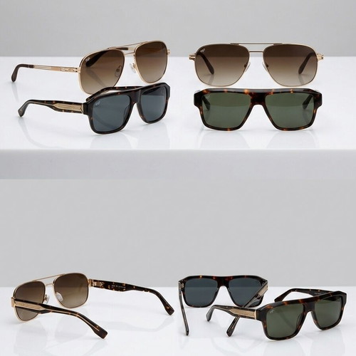 Ojo Sunglasses like new, two pairs, polarised lenses, brown and gold