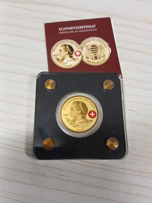 Commemorative gold coin 2021 Tschad like new in capsule