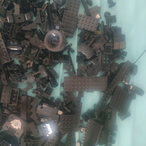 Lego black pieces new, construction pack