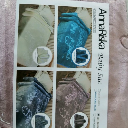 Sleeping bag 80 x110 Anna riska 100% polyester, bear 2 design, new