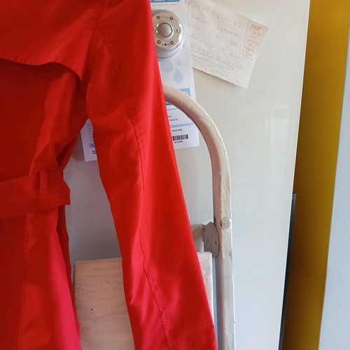 Atmosphere women's trench coat like new, red