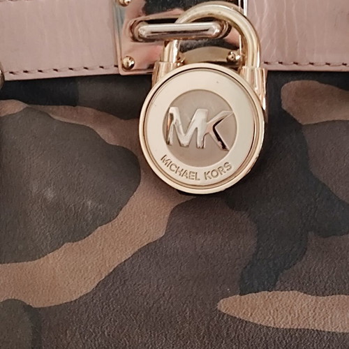 Michael Kors Hamilton Camouflage leather shoulder bag used, large