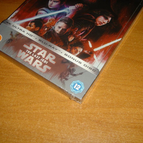 Star Wars The Last Jedi Steelbook new 4K Ultra HD Blu-Ray