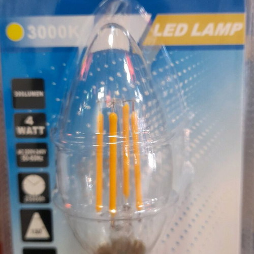 LED lamp E14 4 watt yellow and white new, 300 lumen