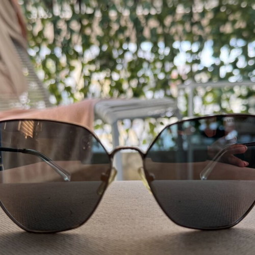 AX Armani Exchange rose gold sunglasses for women