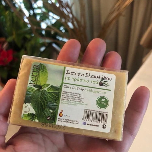 Natural green soap new, pack of 2, pomace and olive oil