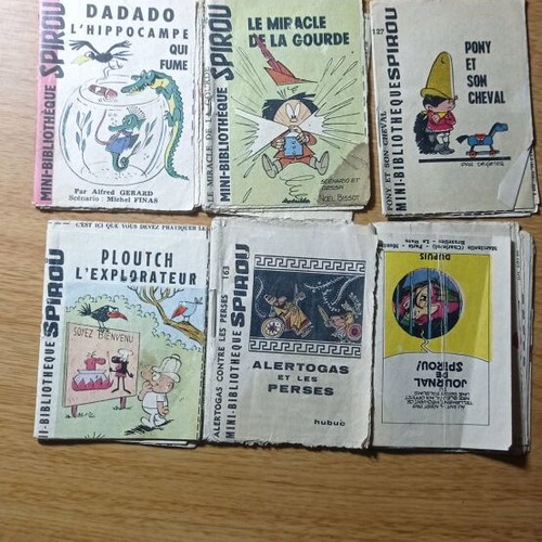 Comics used, pack of mini stories by Spirou
