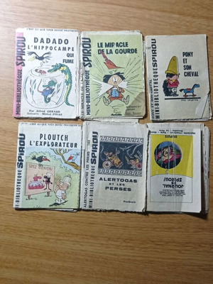 Comics used, pack of mini stories by Spirou