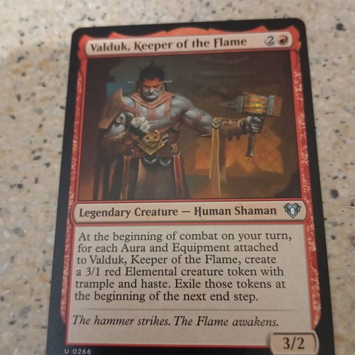 Valduk, Keeper of the Flame new Commander Masters