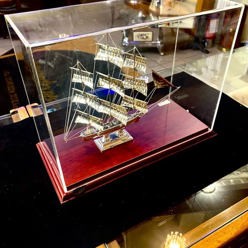Silver 925 handmade Cutty Sark ship new