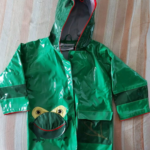 Waterproof windproof jacket for boys, size 98 cm, green