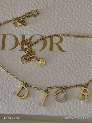 Dior Dio(r)evolution necklace used, gold metal with crystals