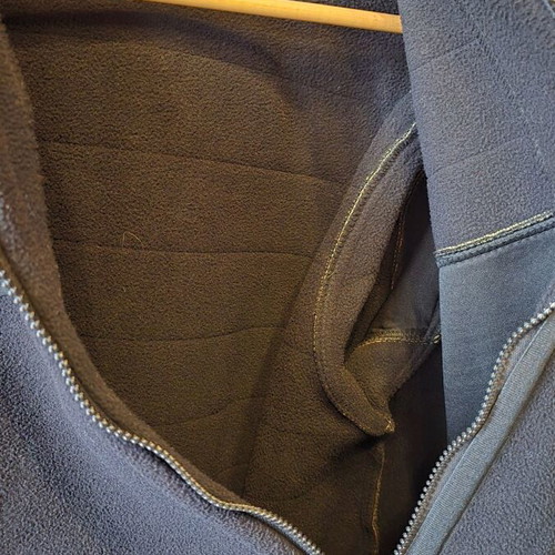 Men's black warm fleece sweatshirt XL