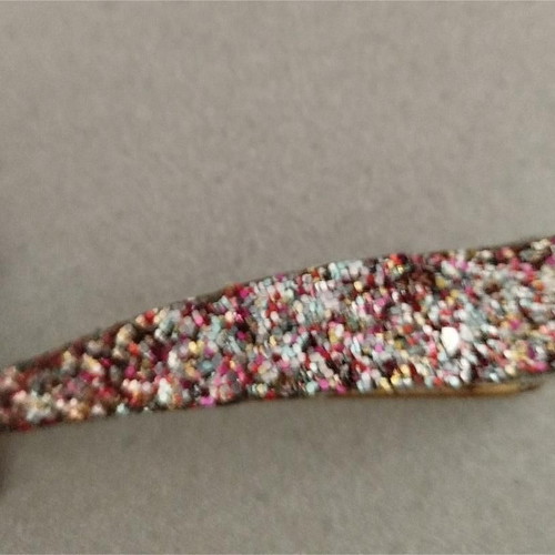 Hair Clips set of 3 used with leather, beads, glitter, and camouflage design