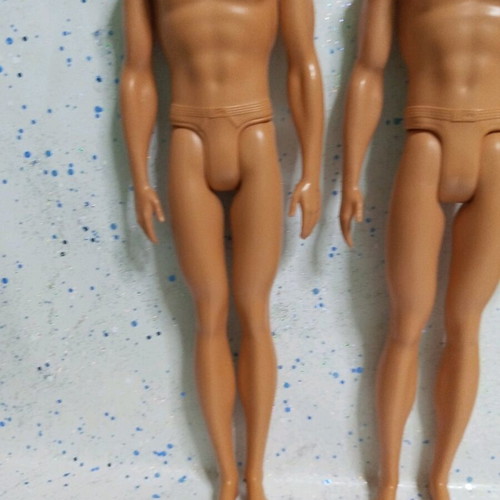 Ken used dolls lot of 3, nude with flaws