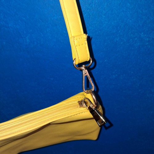 Yellow handbag with inner bag like new