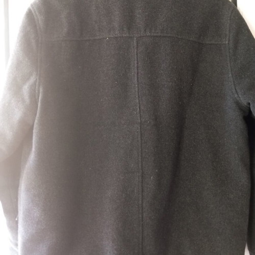 Wool coat used, size M-L, black and gray