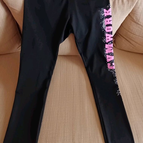 Women's sports leggings like new, size S, black and pink