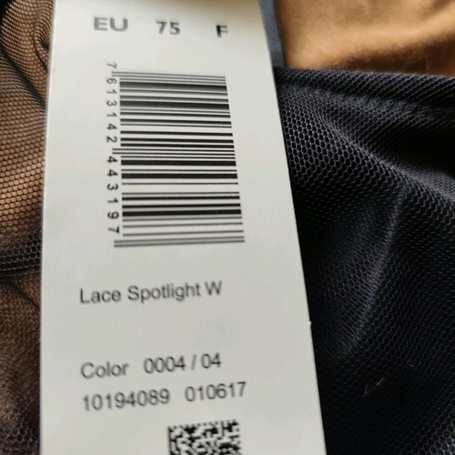 Triumph Spotlight W bra new, black, size 75/F, 34/DDD
