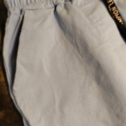 Women's pants with elastic waistband like new, light blue, size S
