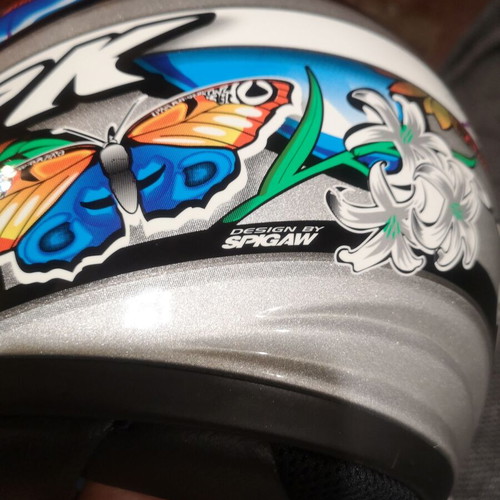 Shark S800 Butterfly γυναικείο κράνος σαν καινούργιο, size small
