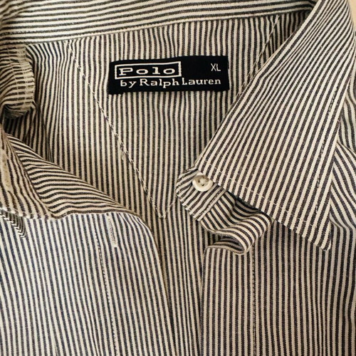 Ralph Lauren striped blue shirt like new