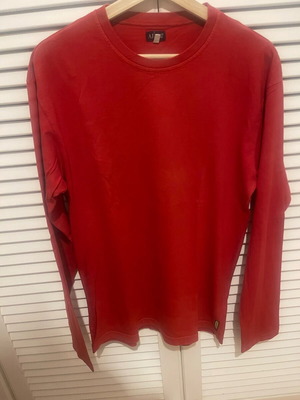 Armani Jeans long sleeve top like new, red size L