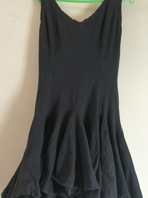 Dress used, black, elastic cotton