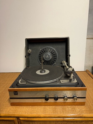 Antique pick up used with speaker in suitcase