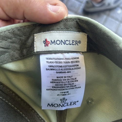 Moncler baseball hat, turquoise, one size