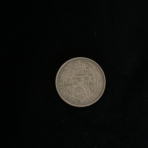 Cyprus 18 piastres 1901 like new