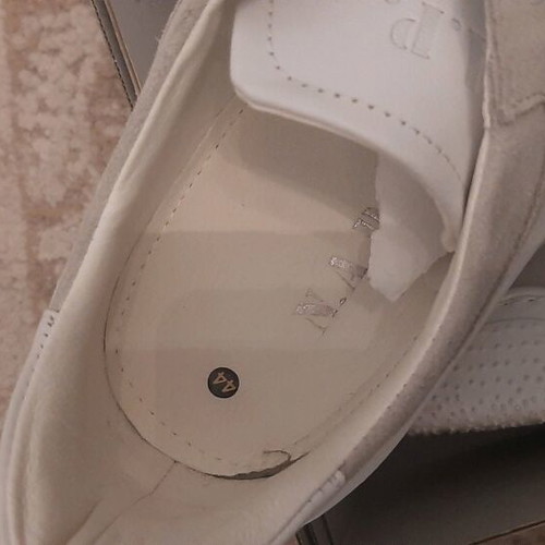 Sneakers N.A.P. δερμάτινα καινούργια, άσπρα και γκρι, μέγεθος 44